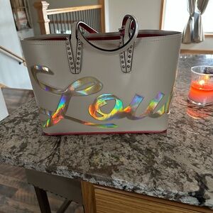 Christian Louboutin Cream Tote Bag